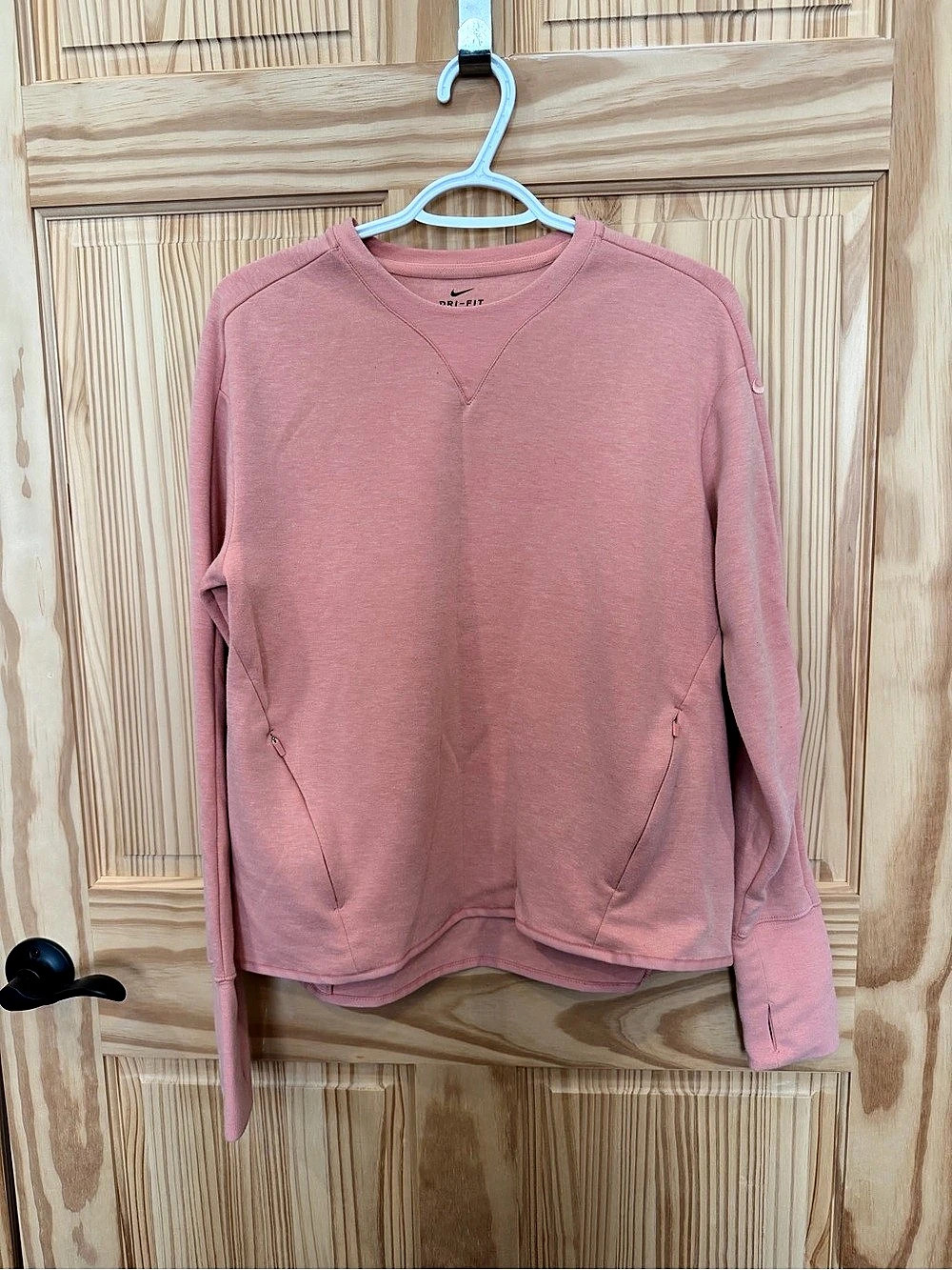 Nike Dri-FIT Long Sleeve Pullover Pink Size Medium Like New